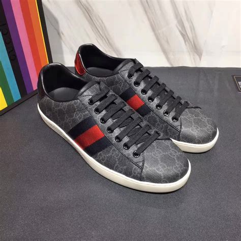 gucci ace sneakers grey|Gucci ace gg suede sneakers.